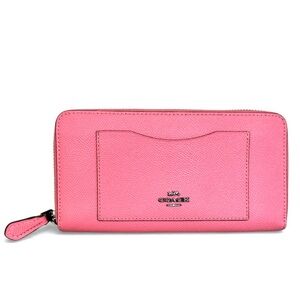 Coach Accordion Pink Zip Wallet